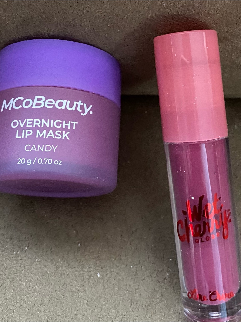 Pink & Purple Lip Duo — Candy Overnight Lip Mask + Pink Gloss